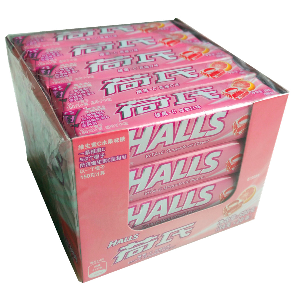 荷氏薄荷糖(西柚口味)34g*20条(盒)