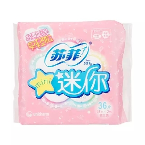 苏菲弹力贴身迷你卫生巾 36片/包