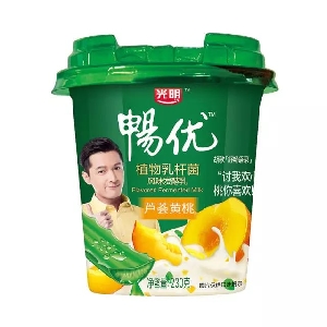 光明大颗果粒风味酸牛奶(黄桃)